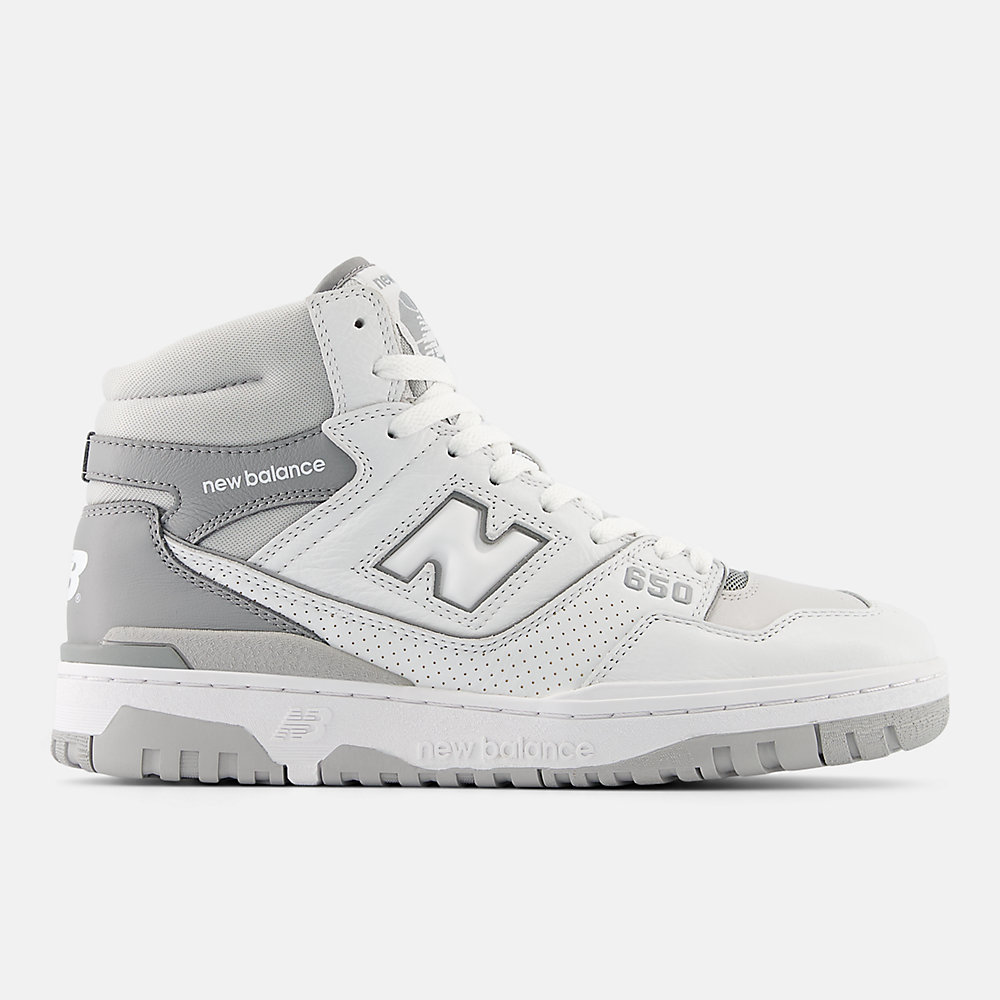 New Balance 650 Shoes White with Slate Grey and Raincloud